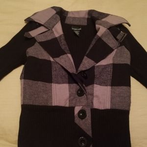 Stretch Plaid Jacket